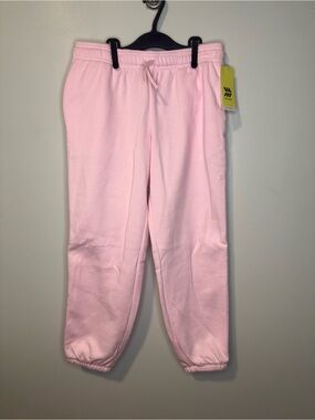 All in Motion Kids Fleece Jogger Sweatpants Light Pink NWT Drawstring